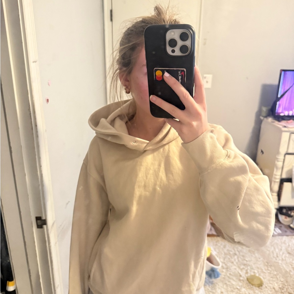 Aritzia Cream Hoodie